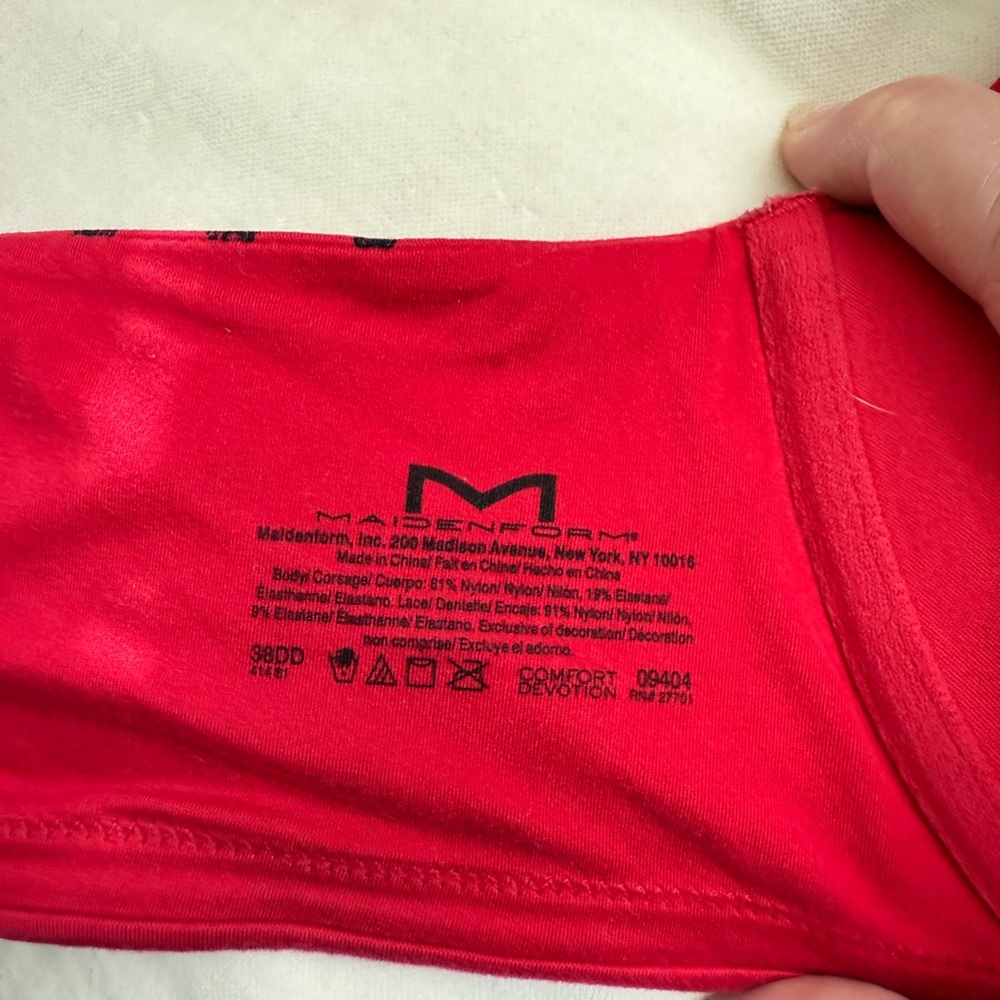 Red off cherry Color Bra - Picture 4 of 7